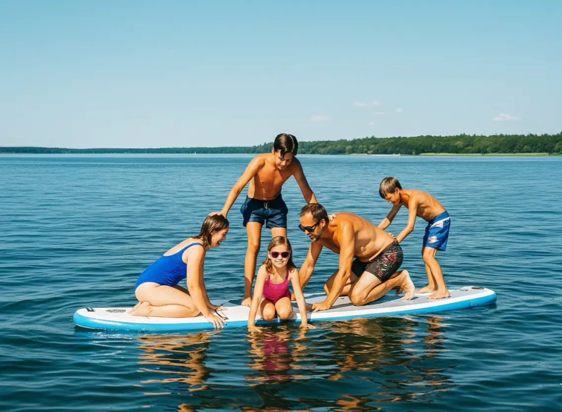 WolfsRudel Kindercoaching. Entspannte Familie auf dem SUP.